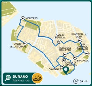 battello hop on hop off venezia mappa walking tour burano