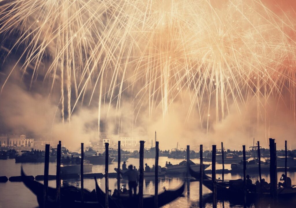 Festa Redentore fuochi artificio Venezia