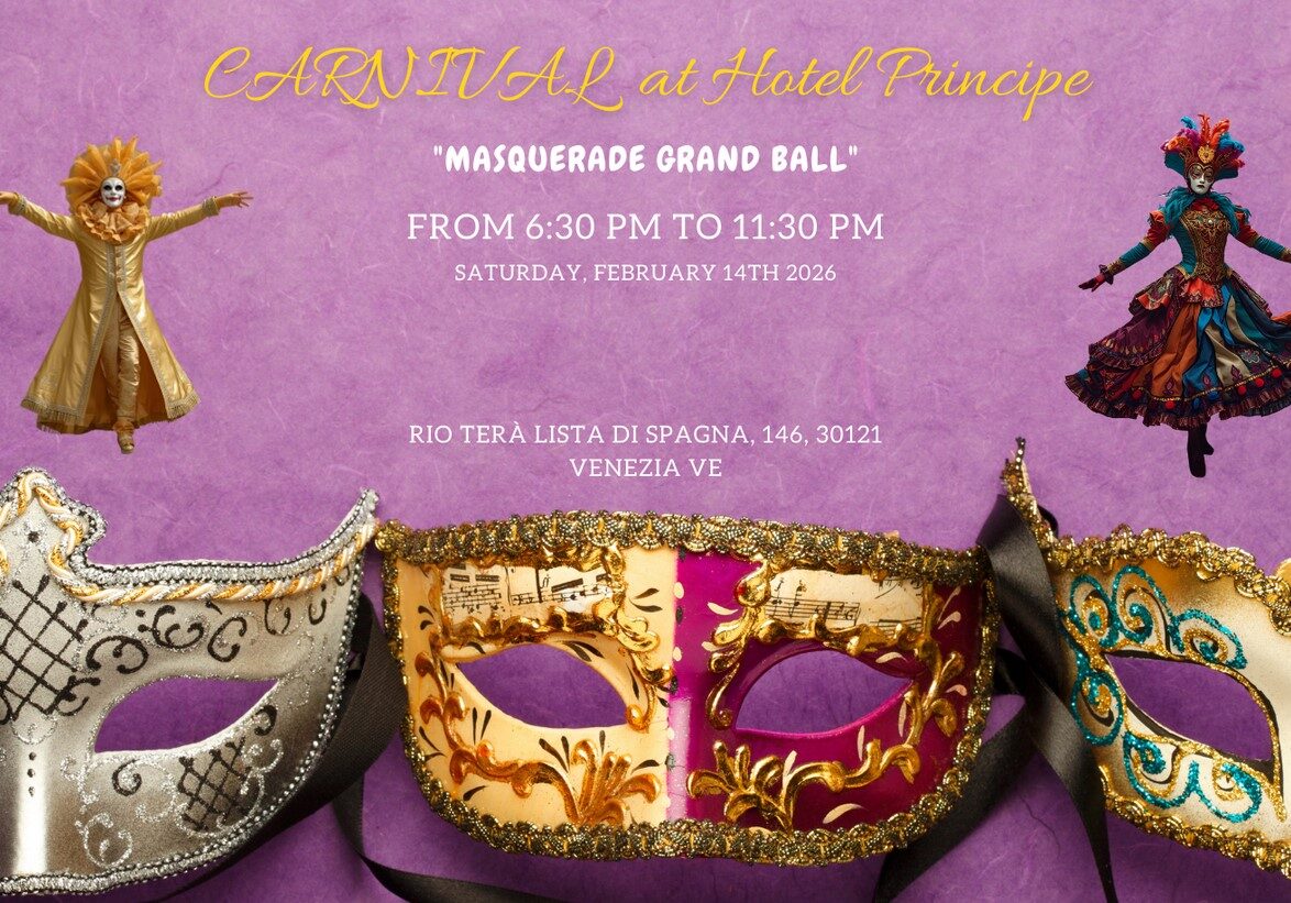 Carnival Masquerade Ball at Hotel Principe in Venice